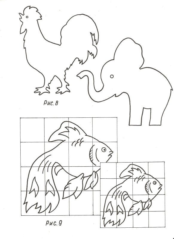 Трафареты животных для резьбы по дереву