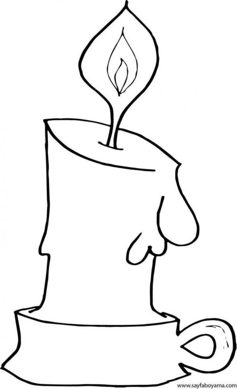 Шаблон свечки