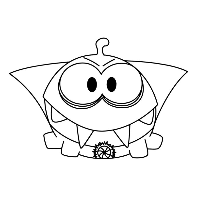 Ам Ням раскраска для детей