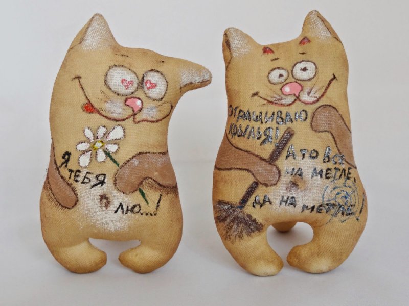 Кофейная игрушка кот