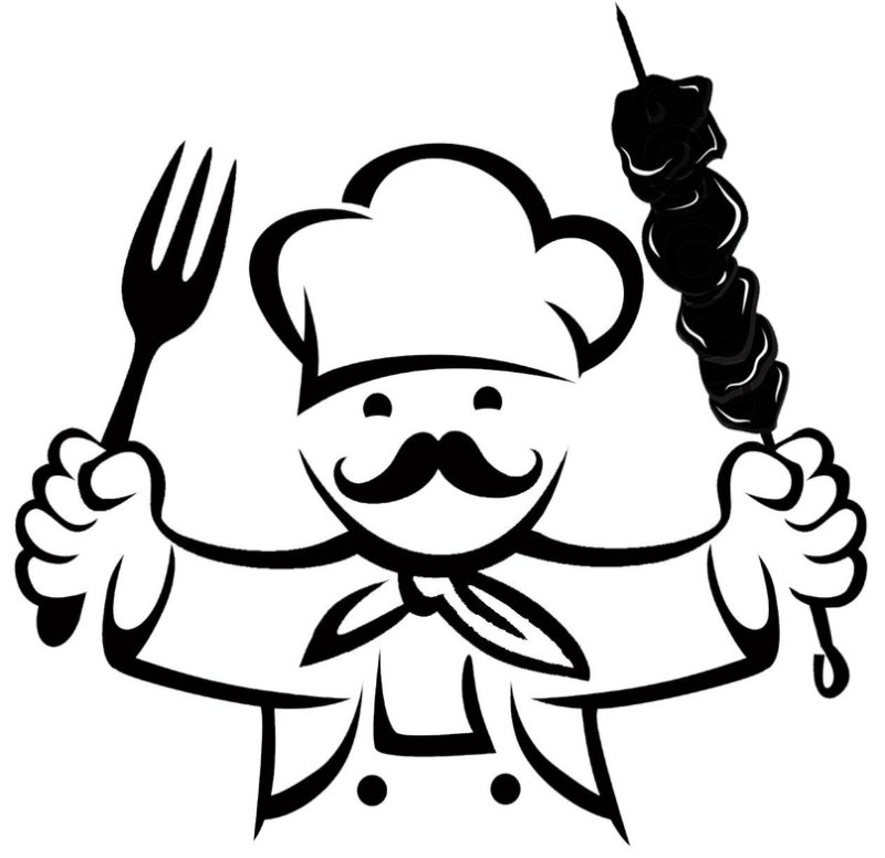 Трафарет шашлык