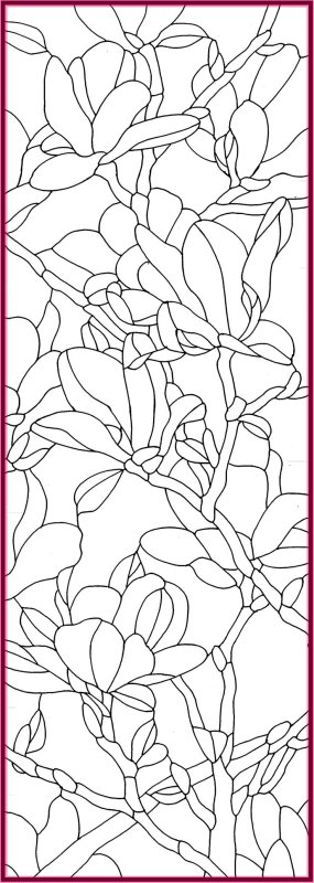 Эскизы для витража на стекле