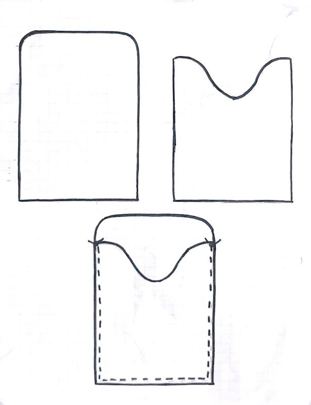 Выкройка футляра для очков из кожи