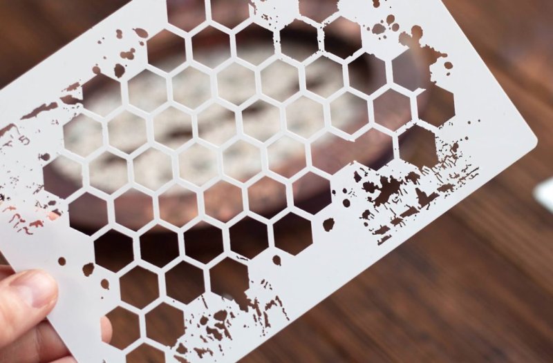 Трафарет соты пчелиные для торта