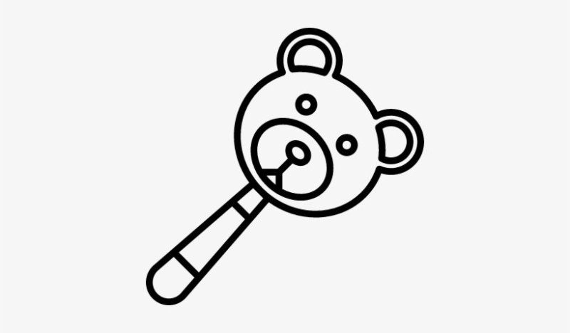 Трафарет погремушка