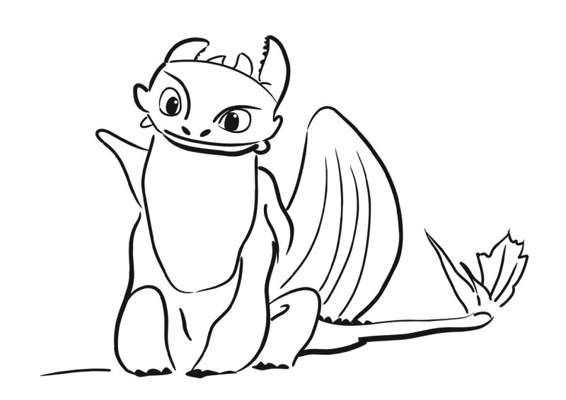 Беззубик картинки раскраски