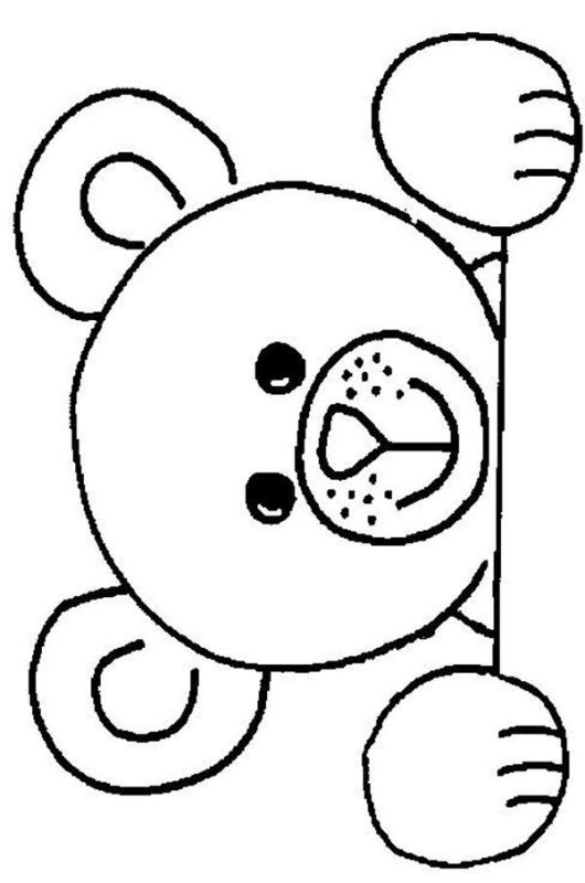 Аппликация медведь