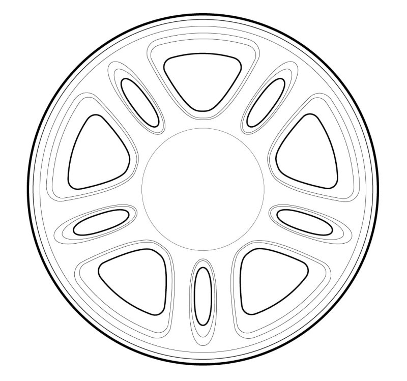 Колесо раскраска