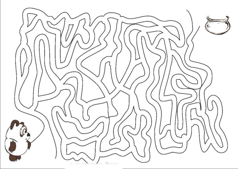 Игра Лабиринт для детей 4 лет