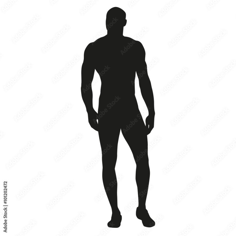 Силуэт мужчины тело