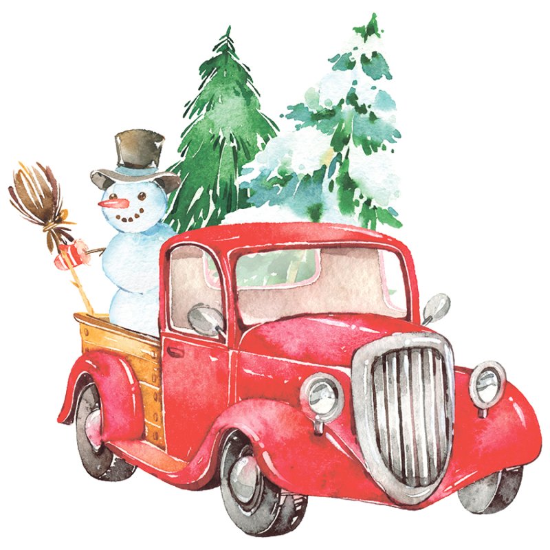 Новый год "машинка"