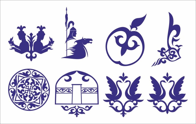 Казахские узоры и орнаменты