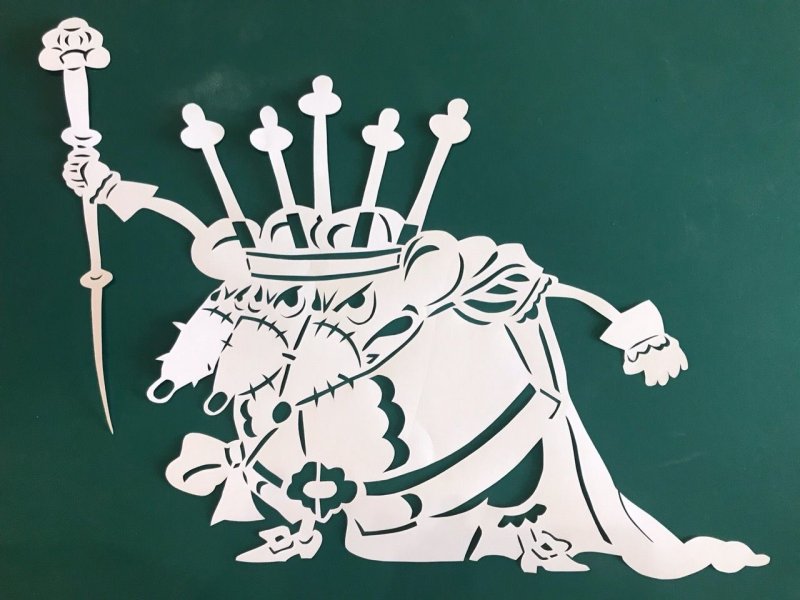 Трафареты Щелкунчик для вырезания на окно