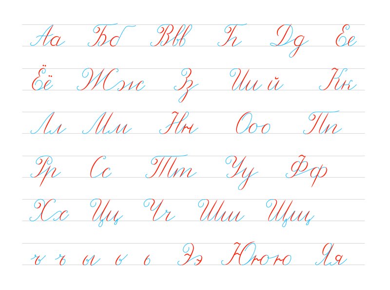 Алфавит и прописи