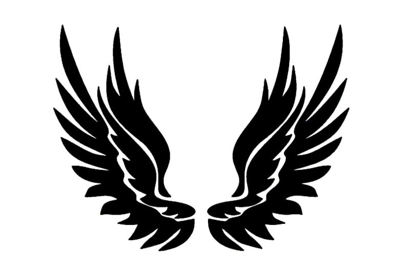 Крылья тату эскиз