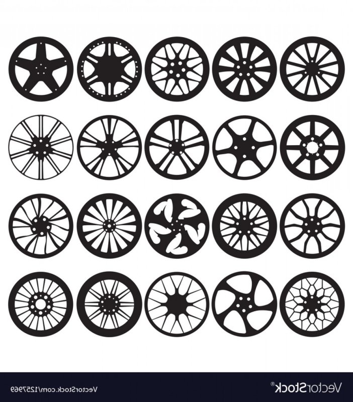 Колесо трафарет