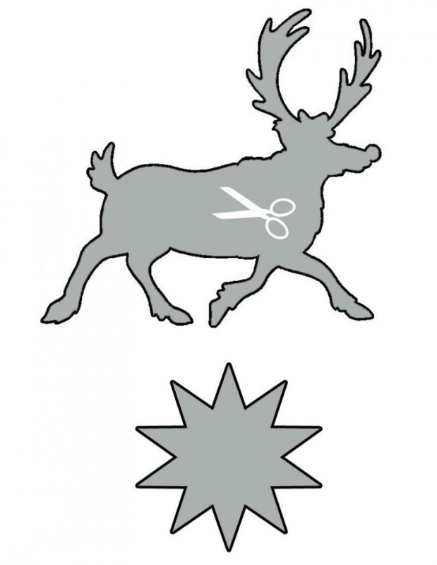 Фигурка оленя для вырезания