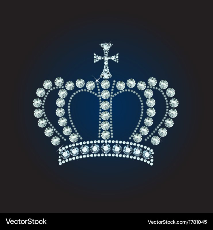 Буква о из страз с короной