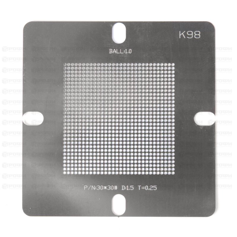 BGA трафарет 1.0 22x22