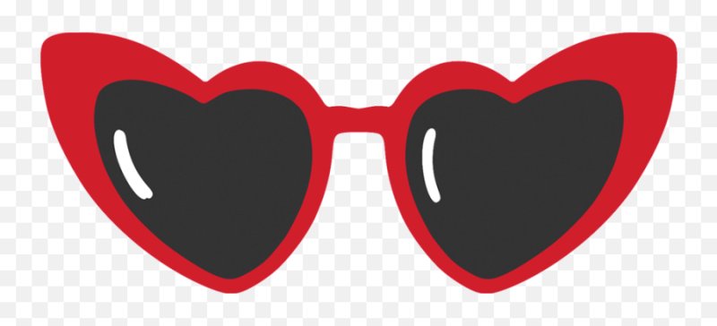 Очки сердце