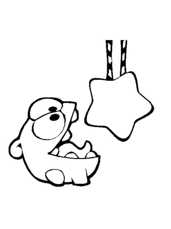 Ням Ням раскраска