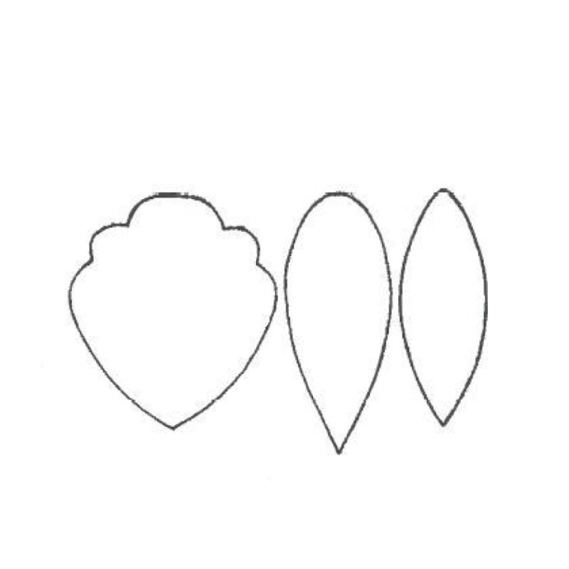 Лепесток трафарет