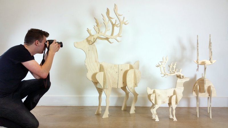 Олень из фанеры