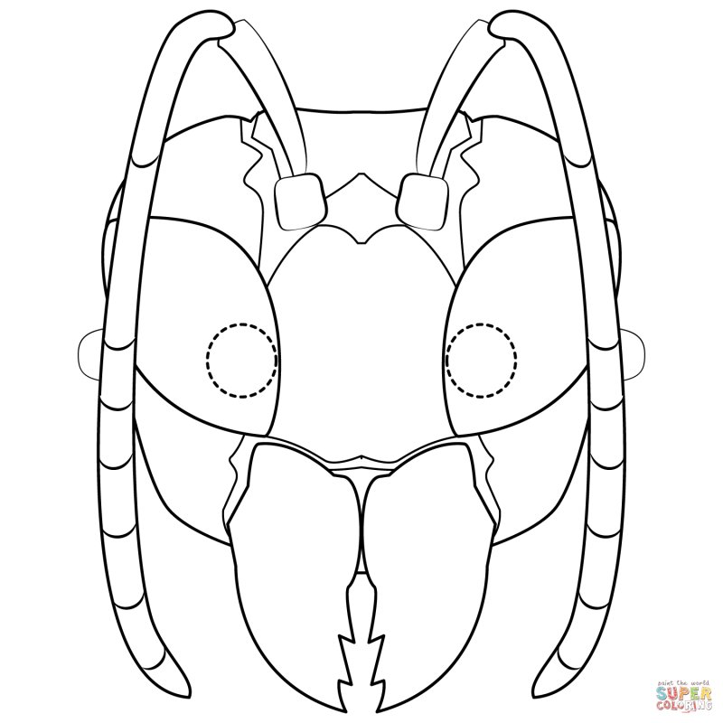 Маски насекомых для детей
