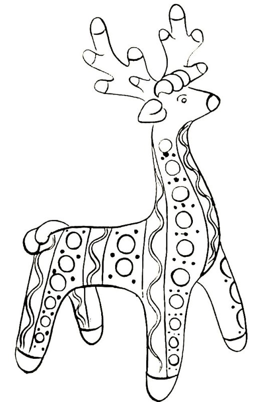 Олешек Дымковская игрушка