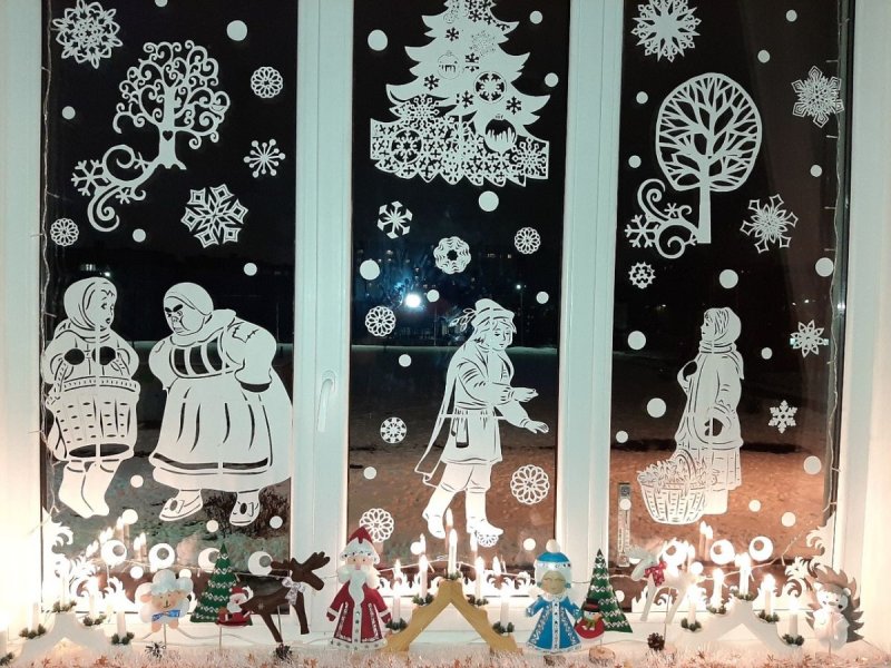 Сказочное украшение окон