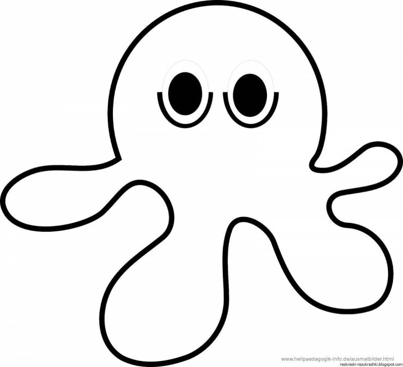 Раскраска Осьминожки