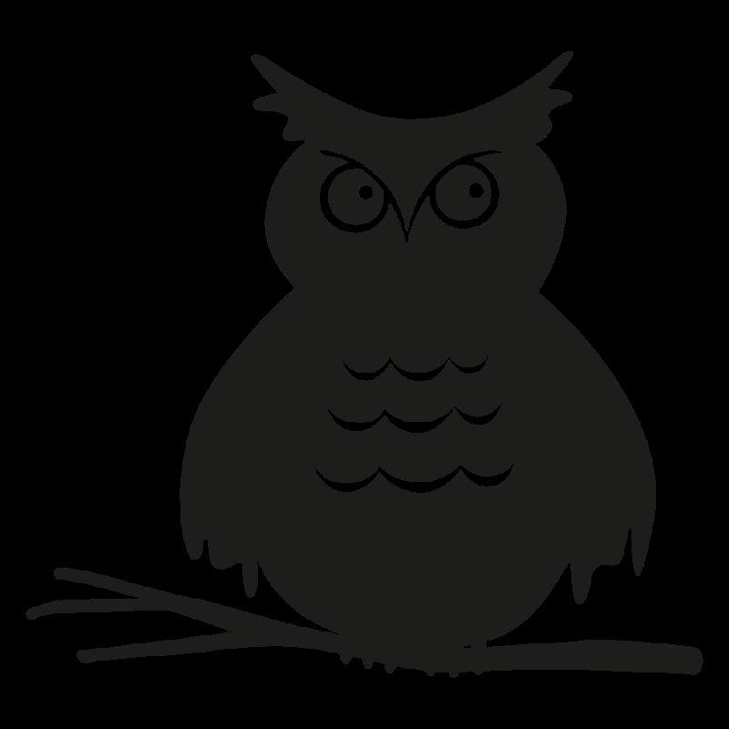 Сова трафарет