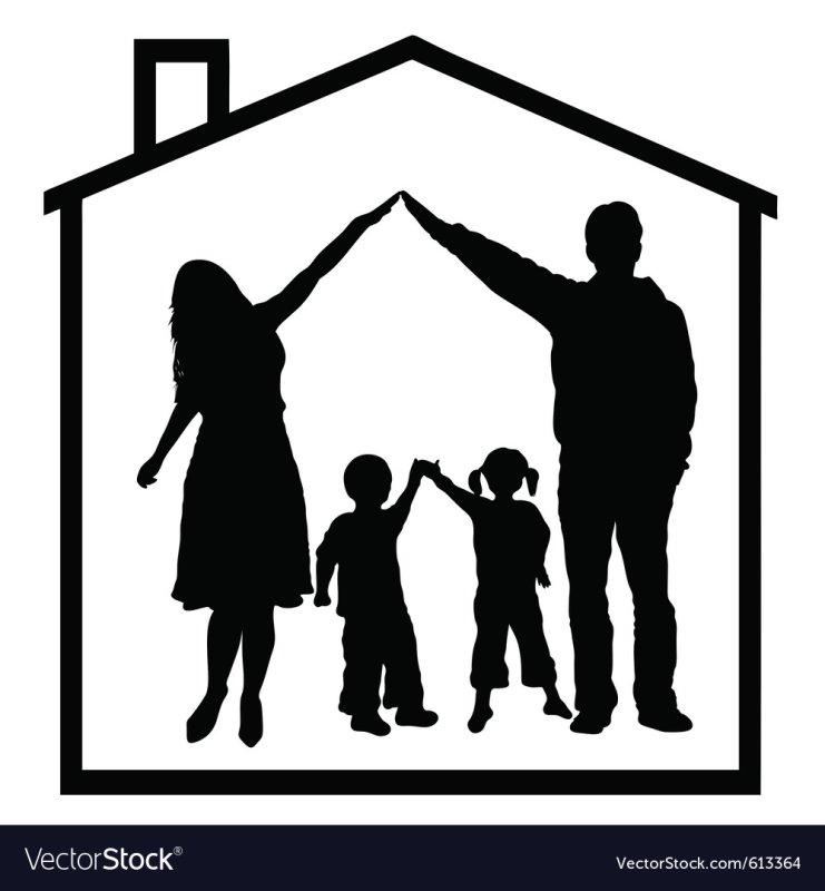 Семья силуэт