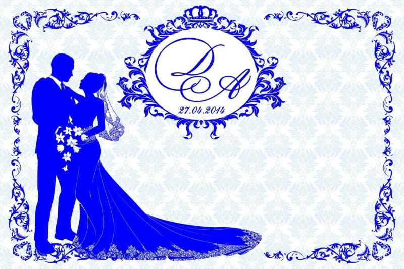 Фон для пригласительной открытки на свадьбу