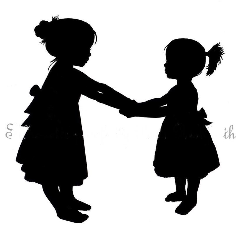 Силуэт девочки