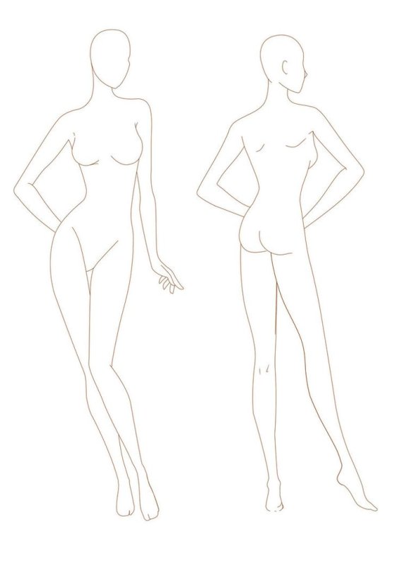 Фигура модели эскиз