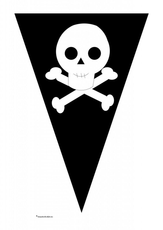 Флажки для пиратской вечеринки