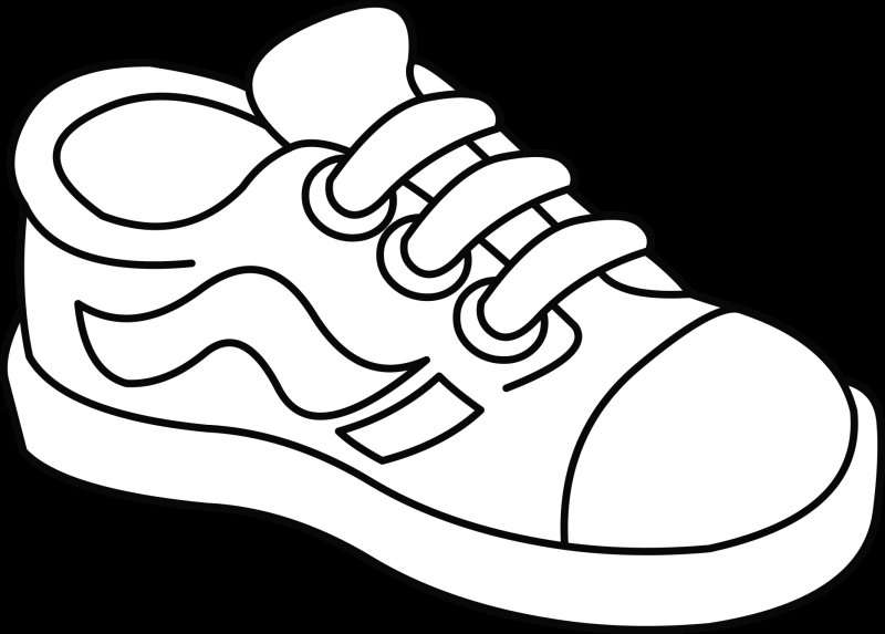 Кеды раскраска для детей