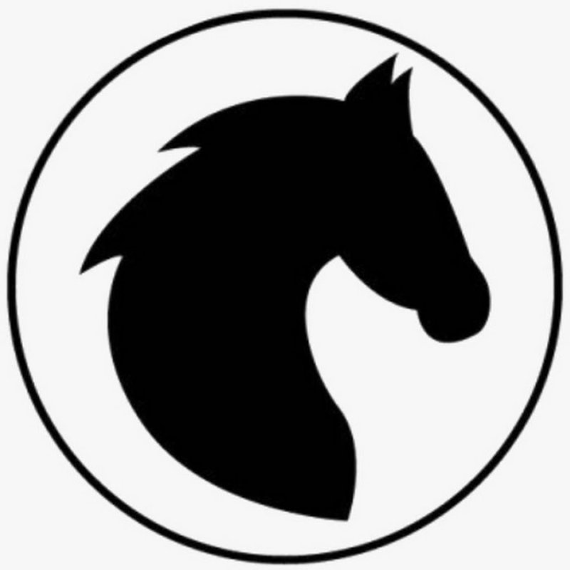 Трафарет головы лошади