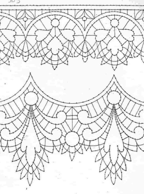 Кружево трафарет