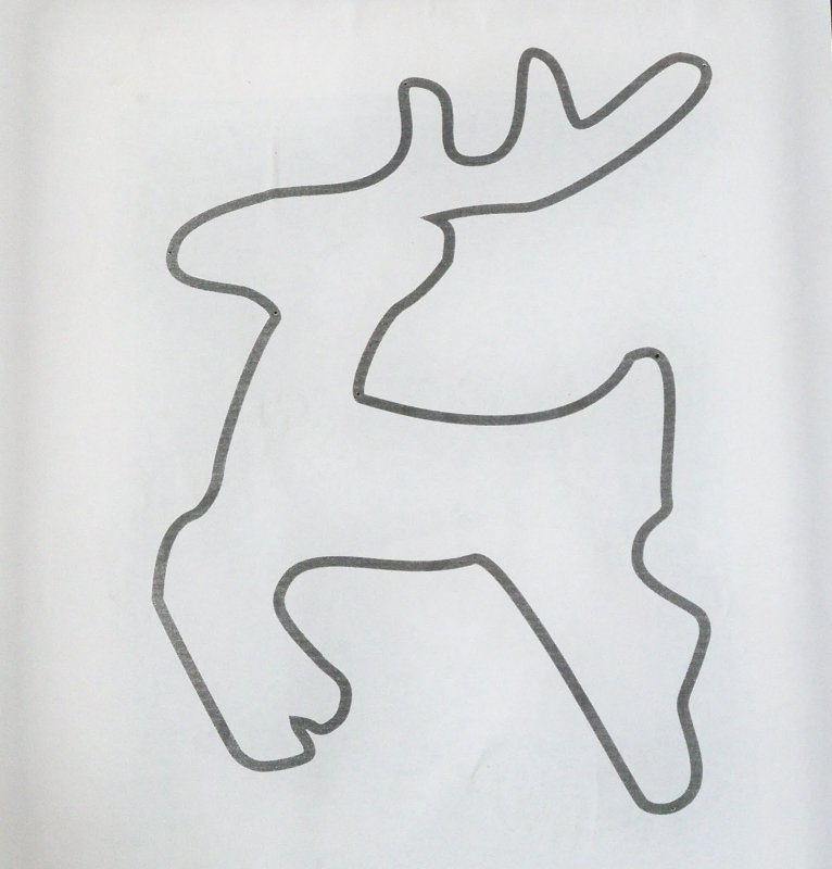 Трафарет "олени"