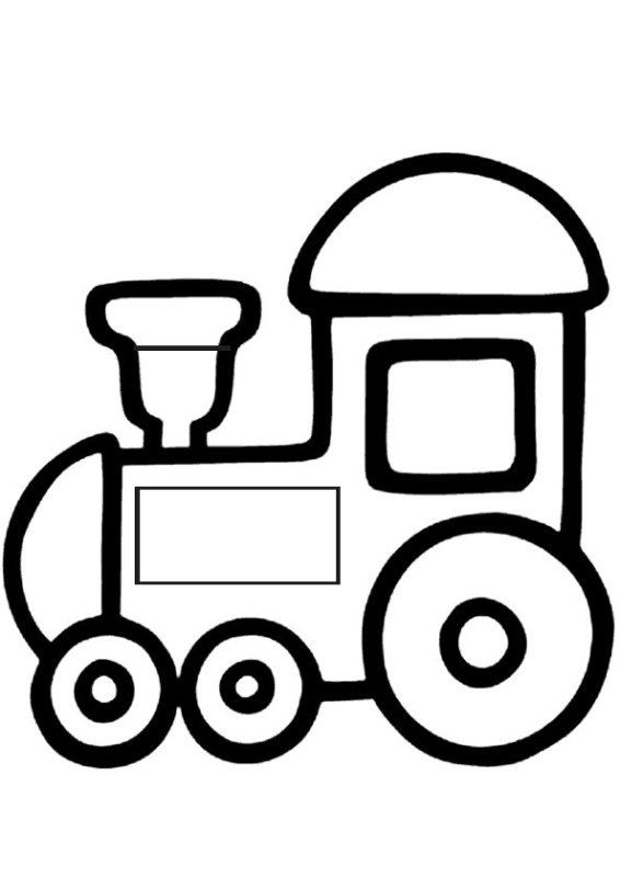 Раскраска паровозик