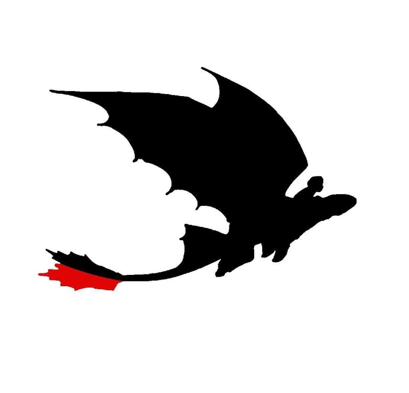 Наклейка на авто - дракон