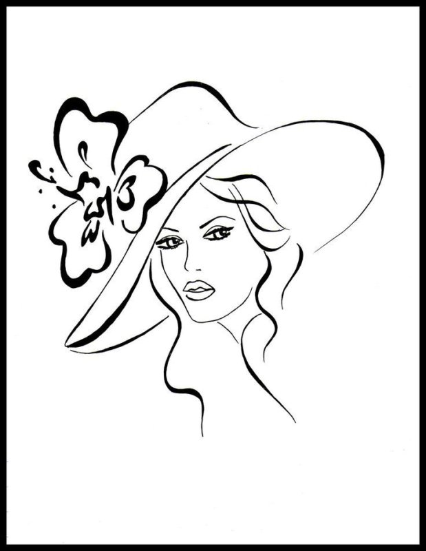 Женщина рисунок