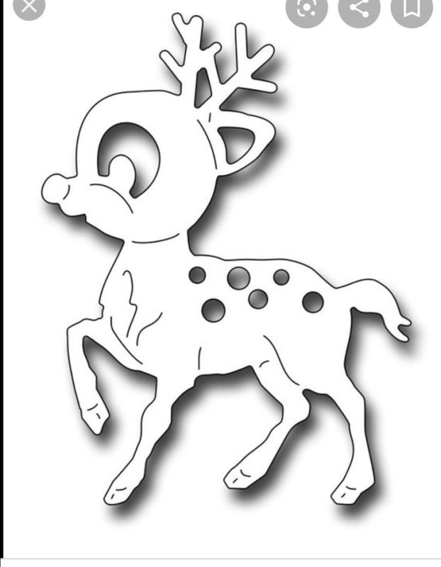 Новогодние украшения на окна олени