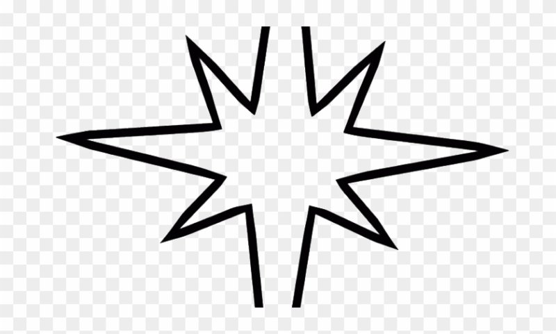 Контурное изображение звезды