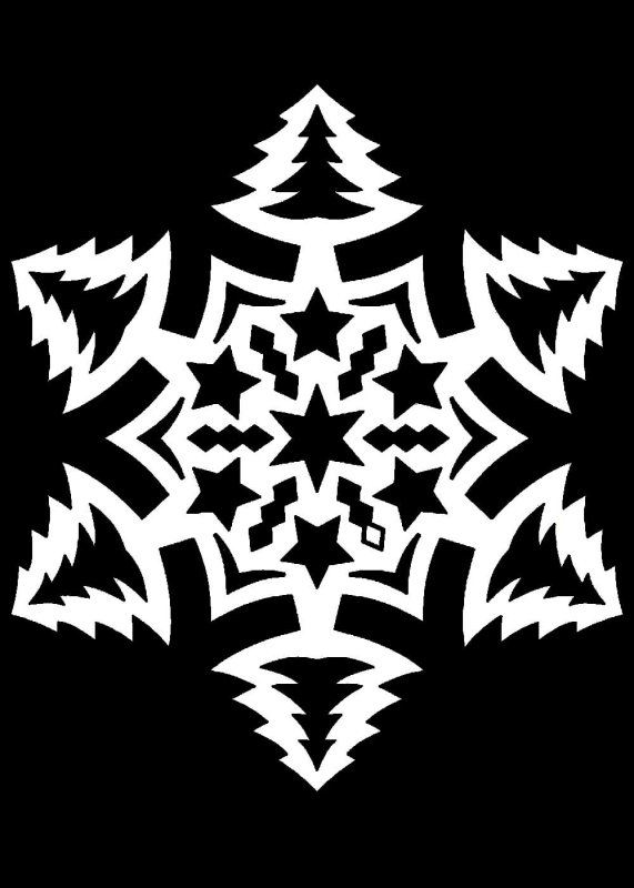Снежинки на окна трафареты