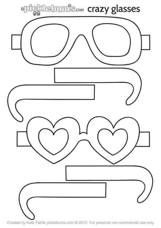 Трафарет очков