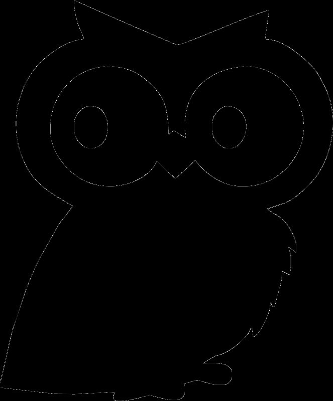 Сова трафарет для вырезания