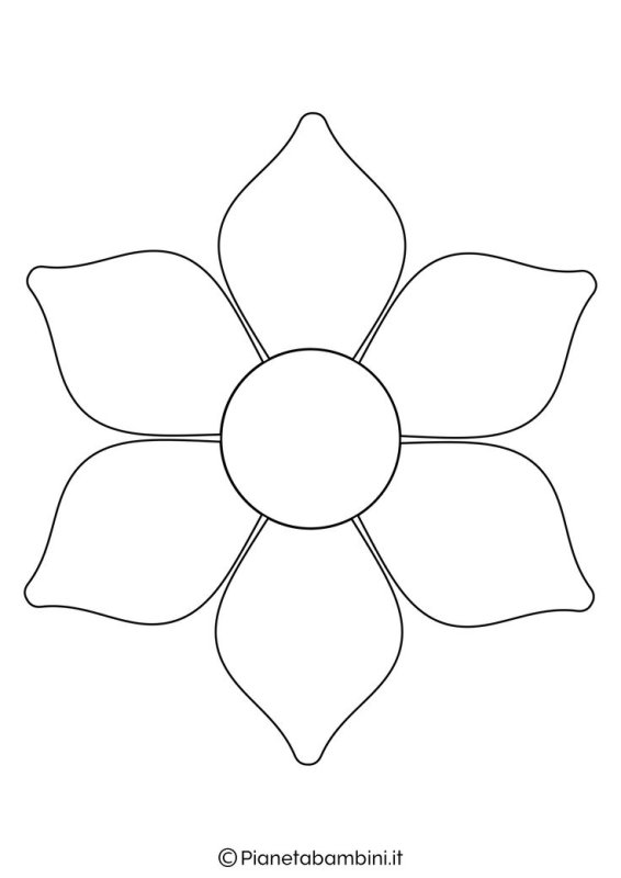 Цветок шаблон